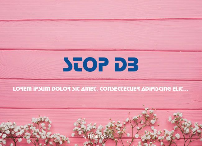Stop DB example